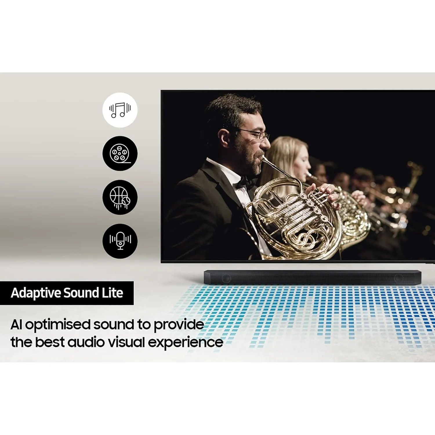 Samsung HW-S50B 3-Channel All-In-One Soundbar - Black