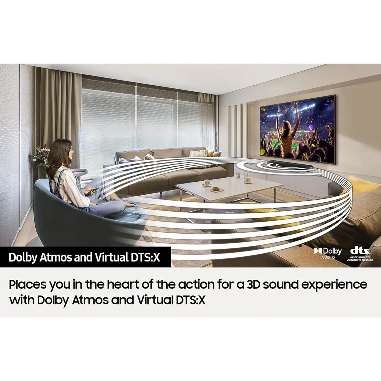 Samsung HW-S50B 3-Channel All-In-One Soundbar - Black