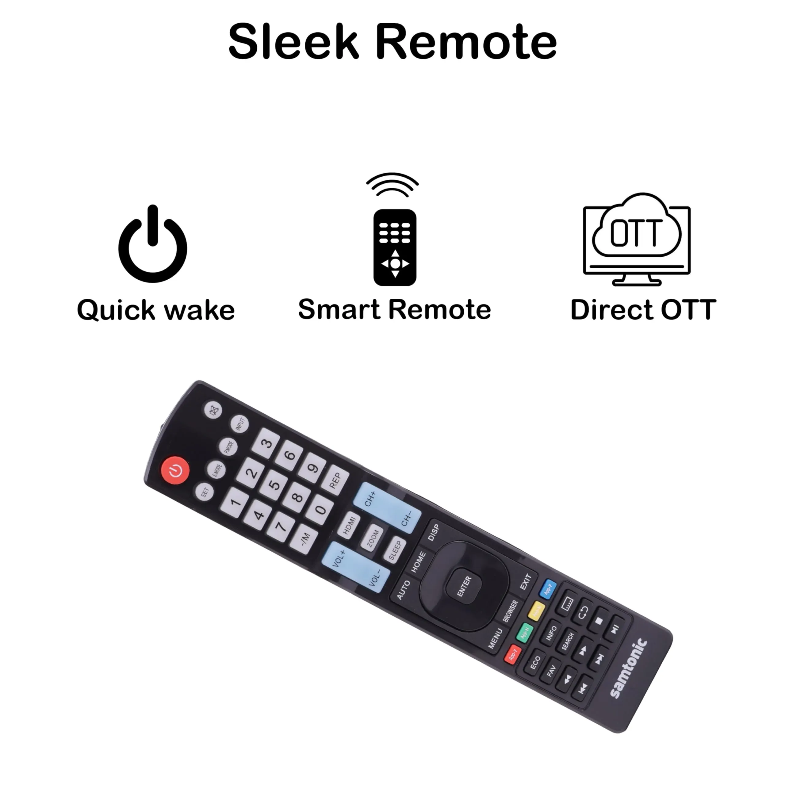Samtonic 104 cm (40 inches) I Full HD Smart Android LED TV | HDMI & USB Ports | Powerful Audio Box Speakers (Black, 2023 Model)
