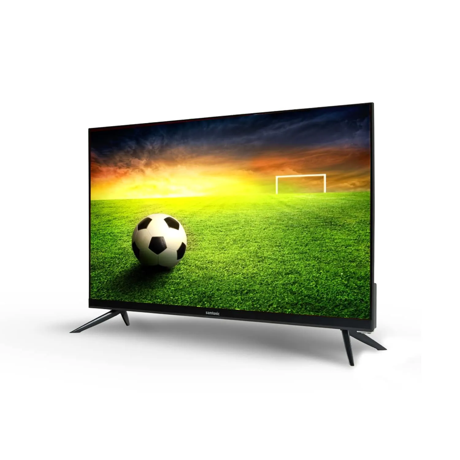 Samtonic (24 inches 61 cm I Smart Android HD Ready LED TV | HDMI & USB Ports | Powerful Audio Box Speakers (Slim Black, 2024 Model)