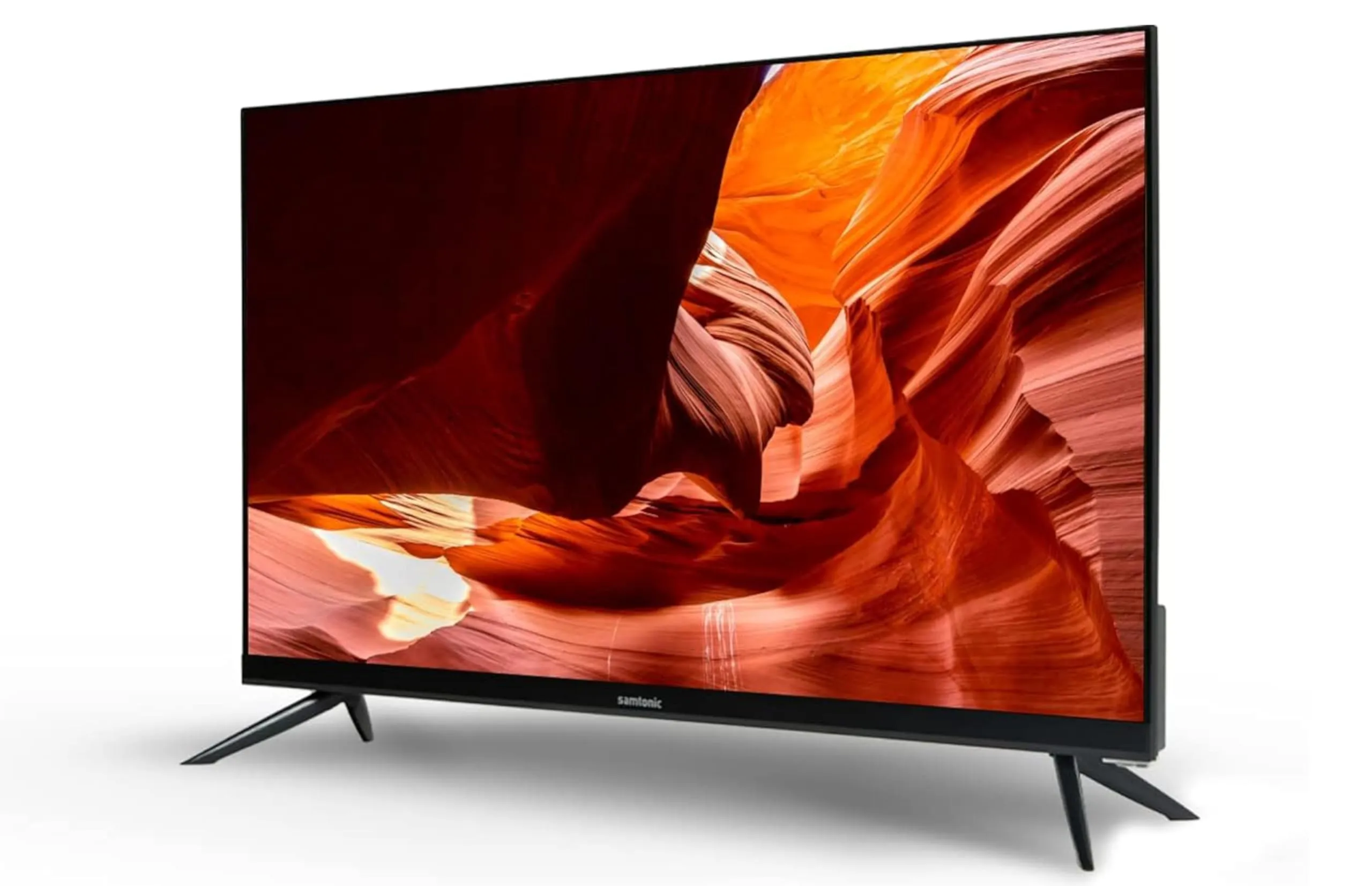 Samtonic 61 cm (24 inches) I HD Ready Smart Android LED TV | HDMI & USB Ports | Powerful Audio Box Speakers (Black, 2024 Model)