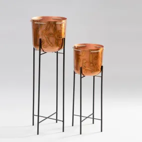 Set of 2 Copper Stands