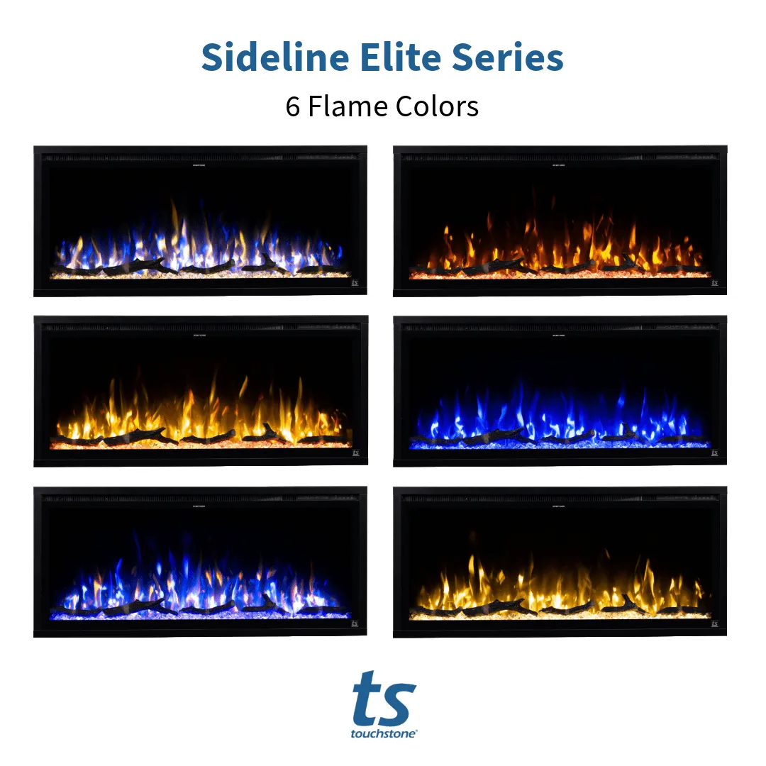 Sideline Elite Smart Forte 40 Inch Recessed Smart Electric Fireplace 80052