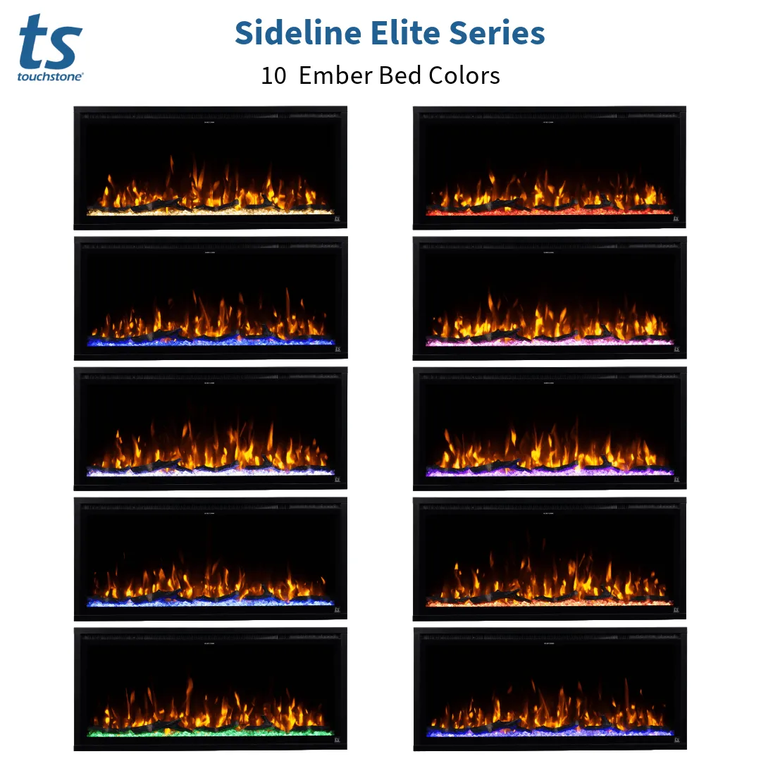Sideline Elite Smart Forte 40 Inch Recessed Smart Electric Fireplace 80052