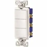 SINGLE POLE LIGHT SWITCH WHITE