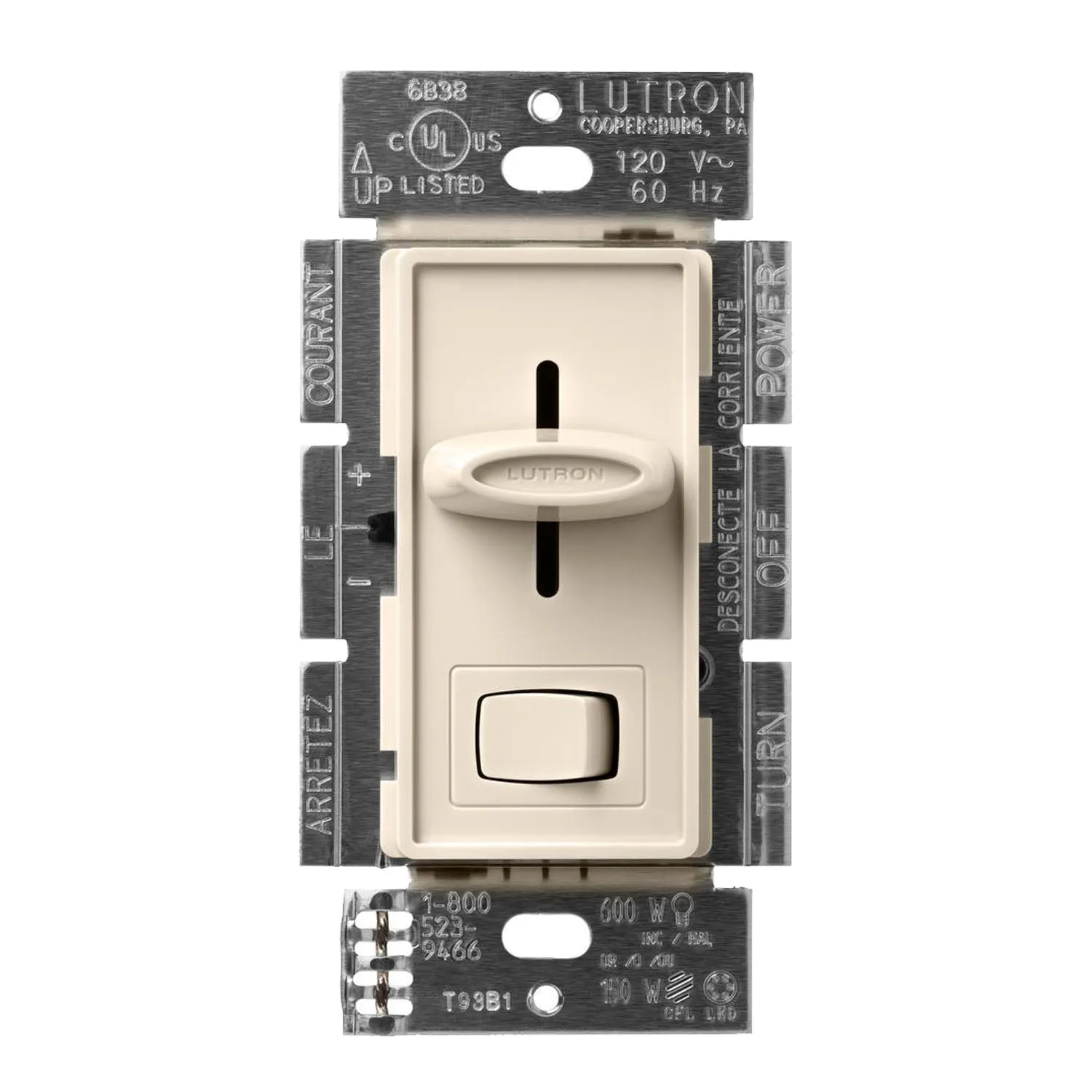 Skylark LED  Dimmer Switch, 150-Watt, Single Pole or 3-Way, Light Almond