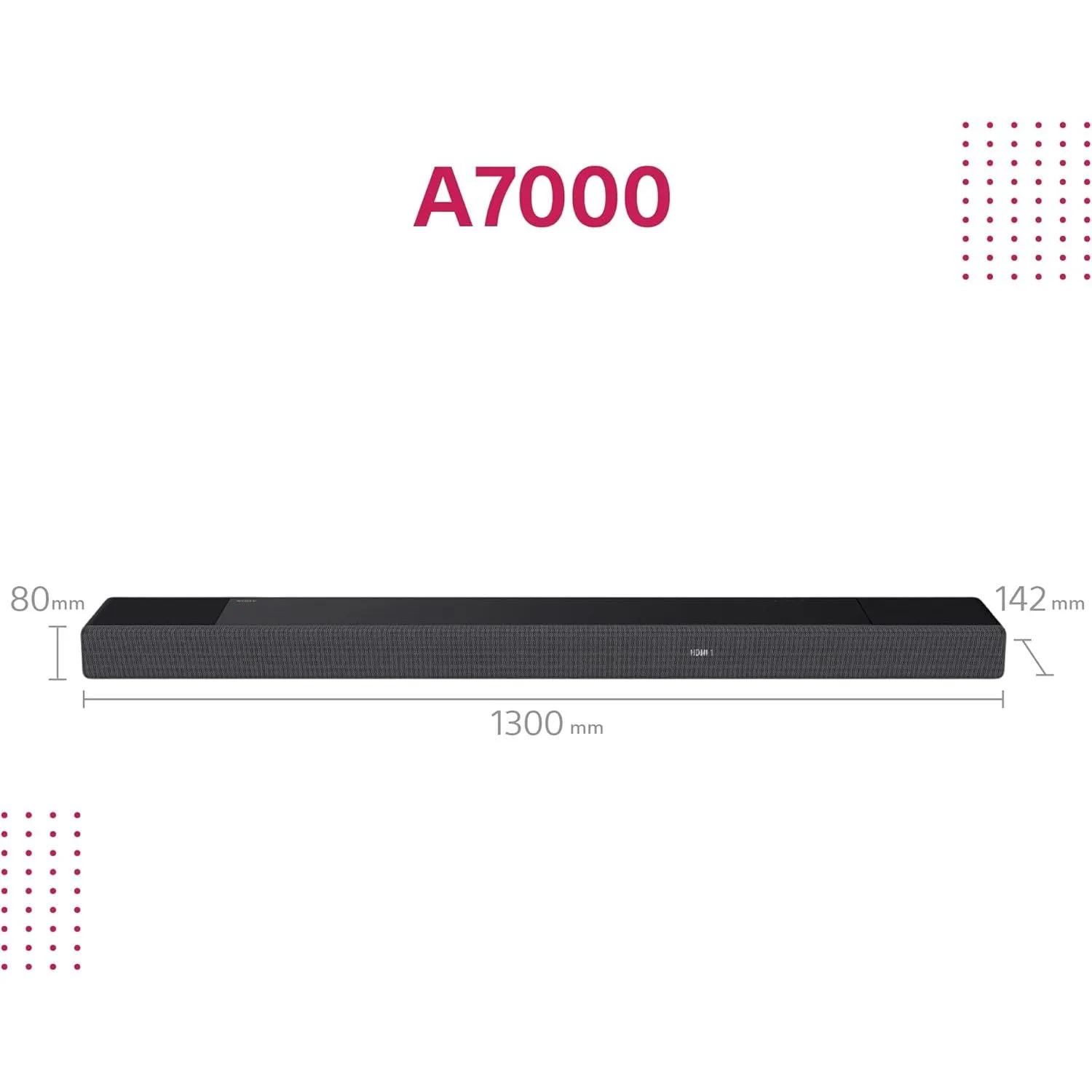 Sony HT-A7000 7.1.2ch Dolby Atmos/DTS:X Soundbar with Built-in Dual Subwoofer