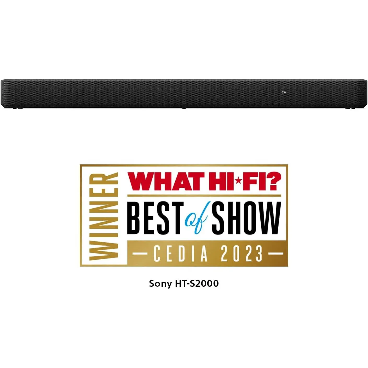 Sony HT-S2000 3.1ch Dolby Atmos Soundbar with Bluetooth – Compact Soundbar for TV
