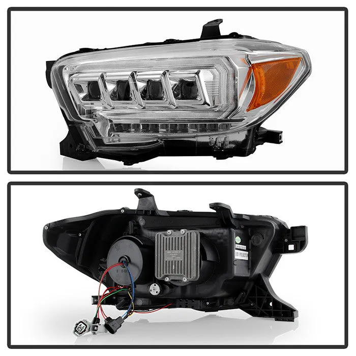 Spyder Apex Toyota Tacoma 16- 22 SEQ LED Headlights Chrome
