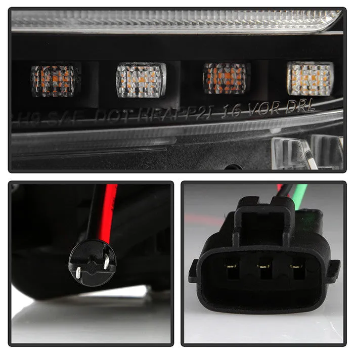 Spyder Apex Toyota Tacoma 16- 22 SEQ signal Headlights Black