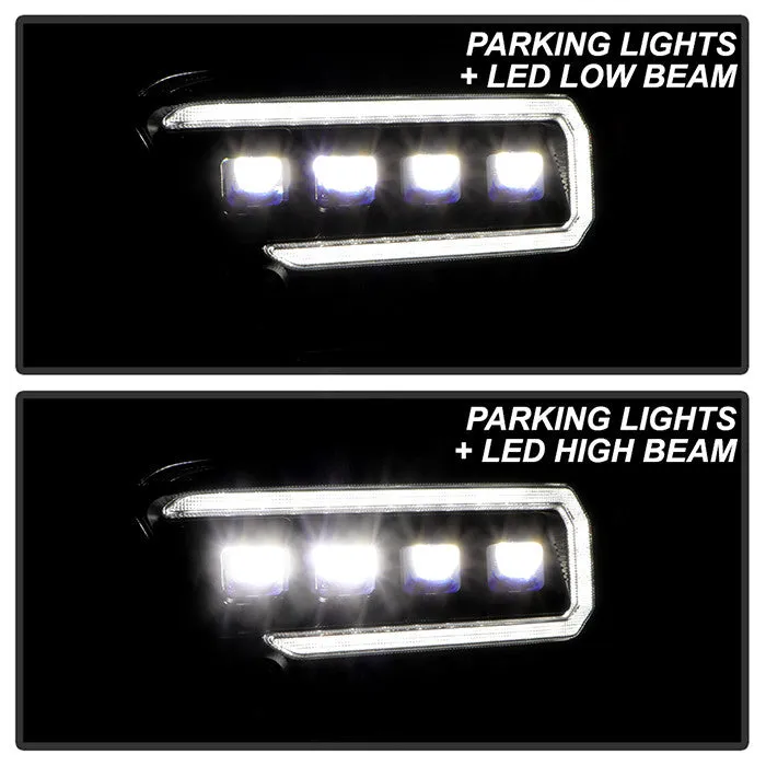 Spyder Apex Toyota Tacoma 16- 22 SEQ signal Headlights Black