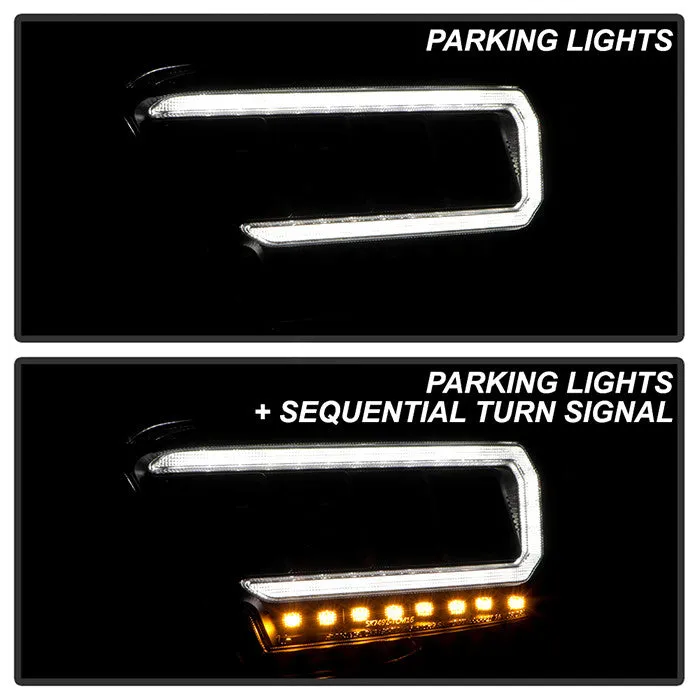 Spyder Apex Toyota Tacoma 16- 22 SEQ signal Headlights Black