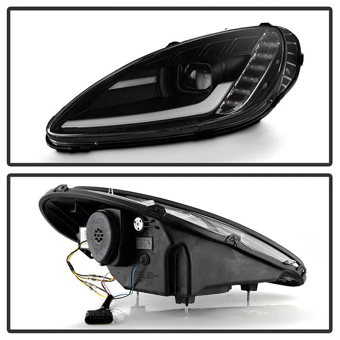 Spyder Chevy Corvette C6 05-13 SEQ Bar Pro Headlights Black