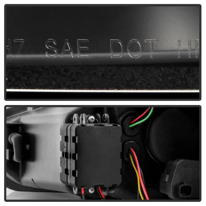 Spyder Ford Focus 15-18 SEQ Signal Projector Headlights Black