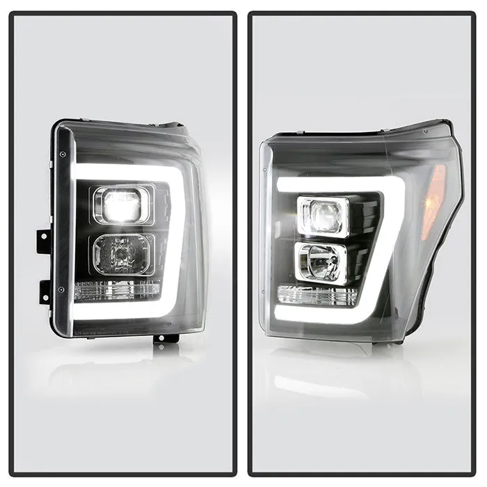 Spyder Platinum F250 F350 F450 Super Duty 11-16 Headlights Black