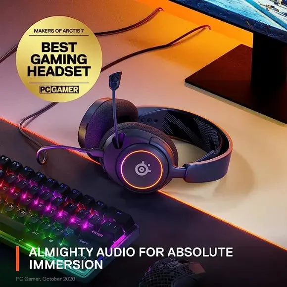 SteelSeries Arctis Nova 3 Multi-Platform Gaming Headset - Black (61631)