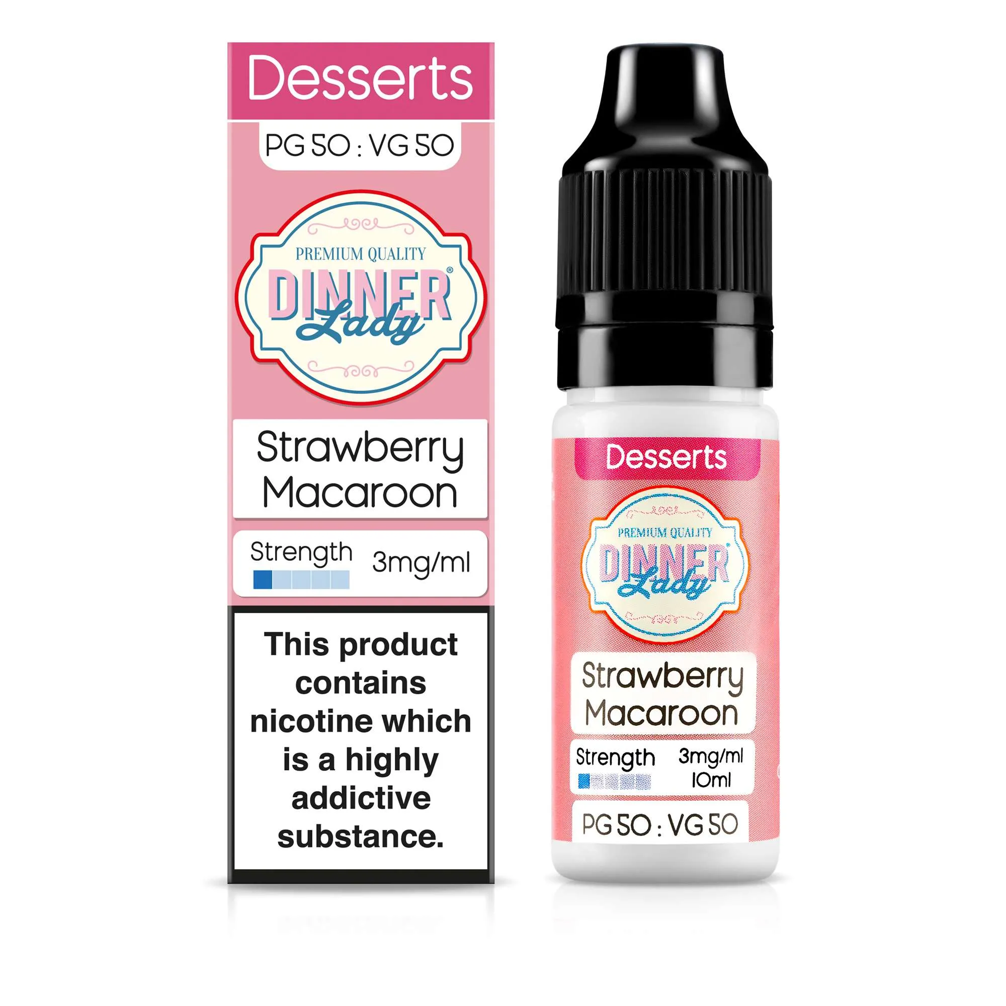 Strawberry Macaroon 50:50 10ml E-Liquid