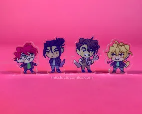 The Hunt little guys acrylic stands