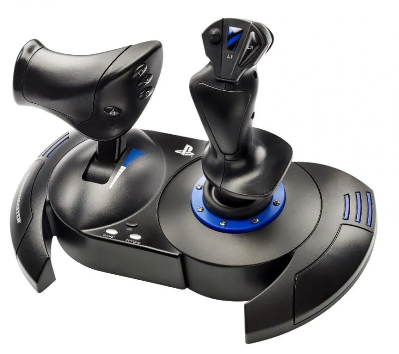Thrustmaster T.Flight Hotas 4 Black, Blue USB 2.0 Joystick Digital PC, PlayStation 4