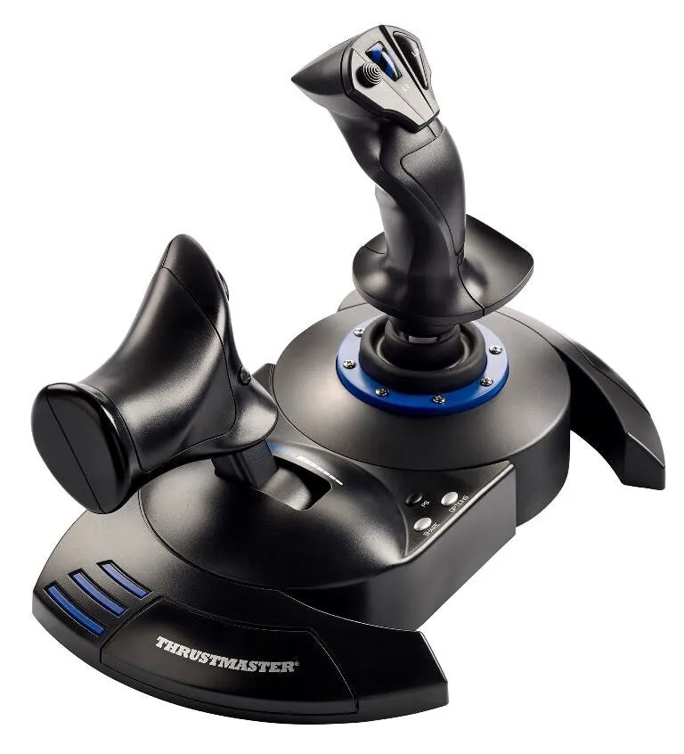 Thrustmaster T.Flight Hotas 4 Black, Blue USB 2.0 Joystick Digital PC, PlayStation 4