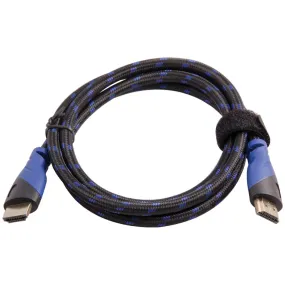 Top Dog Cables - TD-03BKBL4 - Gold Premium 4' High Speed HDMI Cable with Ethernet - Black/Blue - 3D HD Gaming Systems PC DVD TV Blu Ray