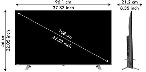 Toshiba 108 cm (43 inches) Vidaa OS Series 4K Ultra HD Smart LED TV 43U5050 (Black) (2020 Model) | With Dolby Vision and ATMOS