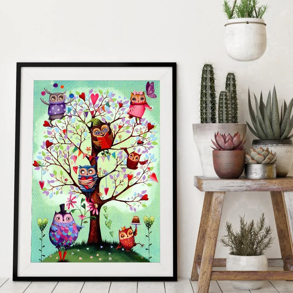 Tree Bird Full Drill 5D DIY Diamond Painting - 30x40CM