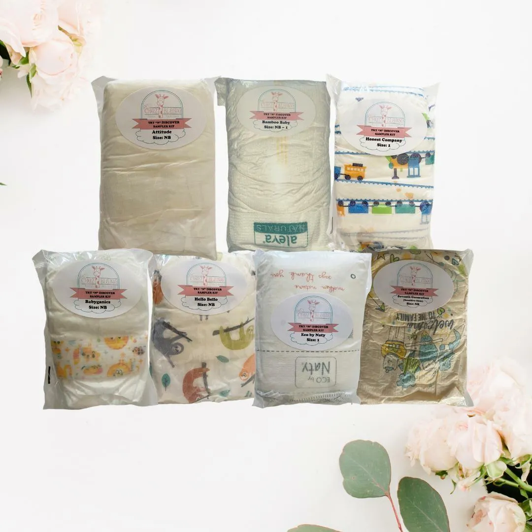 Try "N" Discover Organic/Natural Diaper Sampler Kit (Pack of 7)