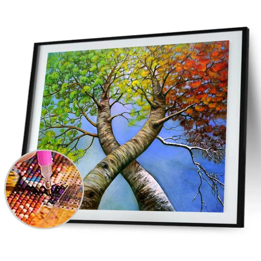 Twin Trees - Full Diamond Painting - 40x30cm