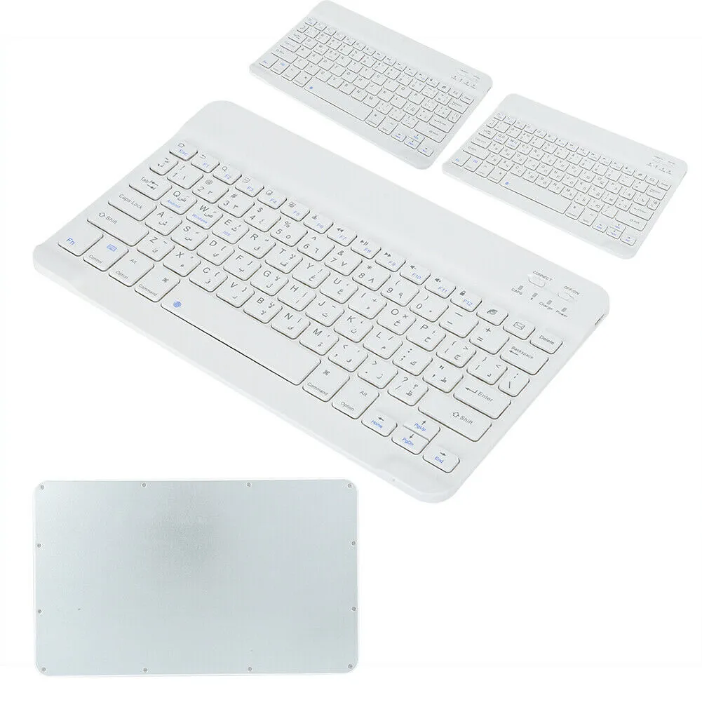 Ultra‑Thin Bluetooth Keyboard Arabic Android ,iOS and Windows