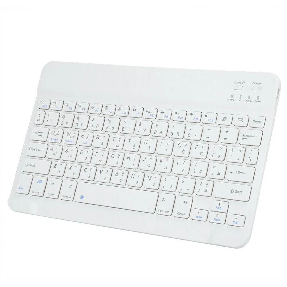 Ultra‑Thin Bluetooth Keyboard Arabic Android ,iOS and Windows