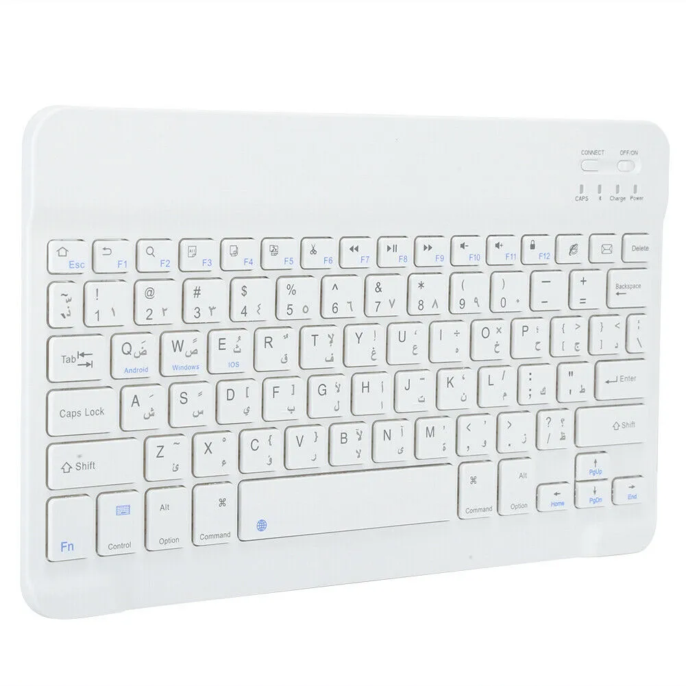 Ultra‑Thin Bluetooth Keyboard Arabic Android ,iOS and Windows