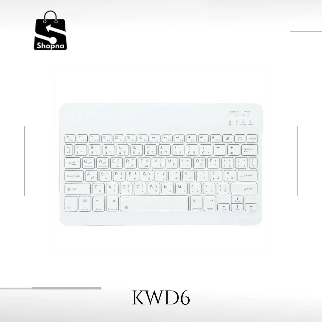 Ultra‑Thin Bluetooth Keyboard Arabic Android ,iOS and Windows