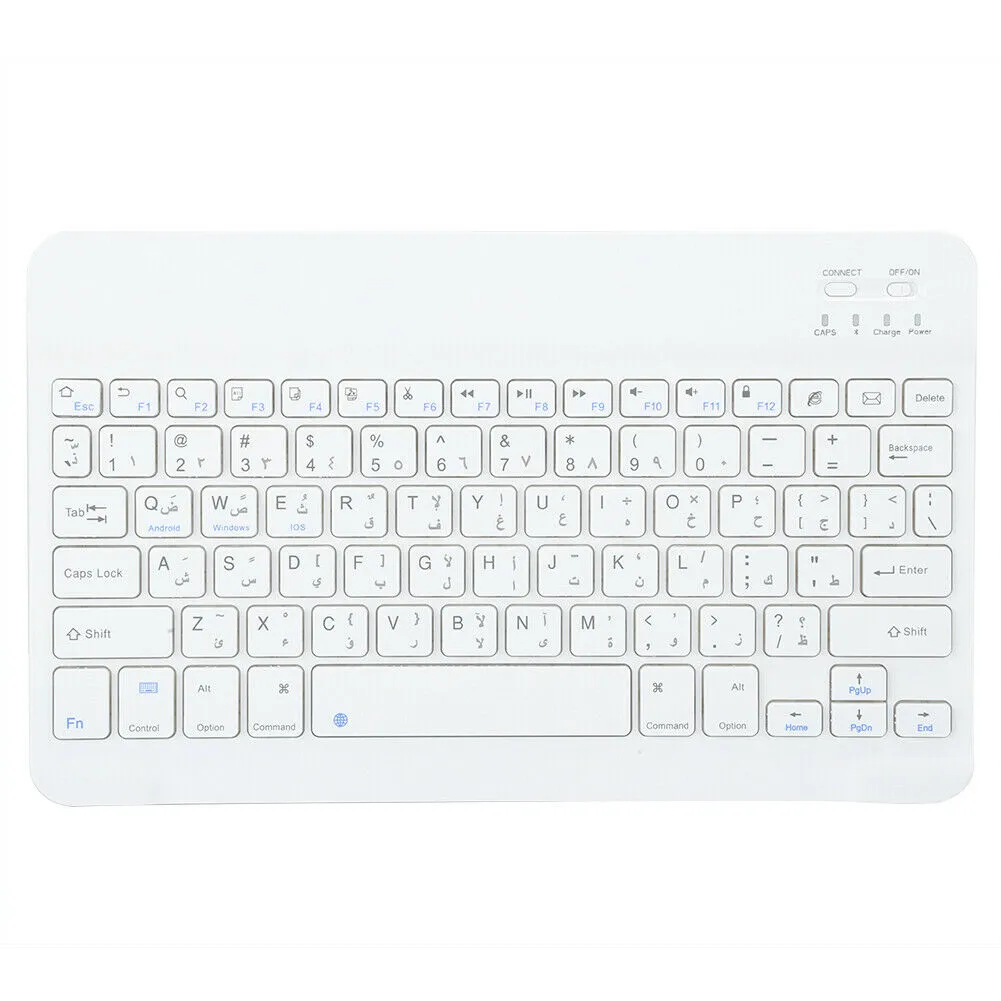 Ultra‑Thin Bluetooth Keyboard Arabic Android ,iOS and Windows