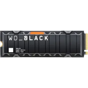 WD_BLACK SN850 1TB NVMe Gaming SSD – M.2 2280, PCIe Gen4, Heatsink, Compatible with PlayStation 5, Up to 7000MB/s Read Speed