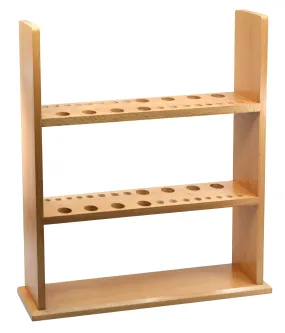 Wooden Pipette Rack - Holds 24 Pipettes Vertically - 16.25"