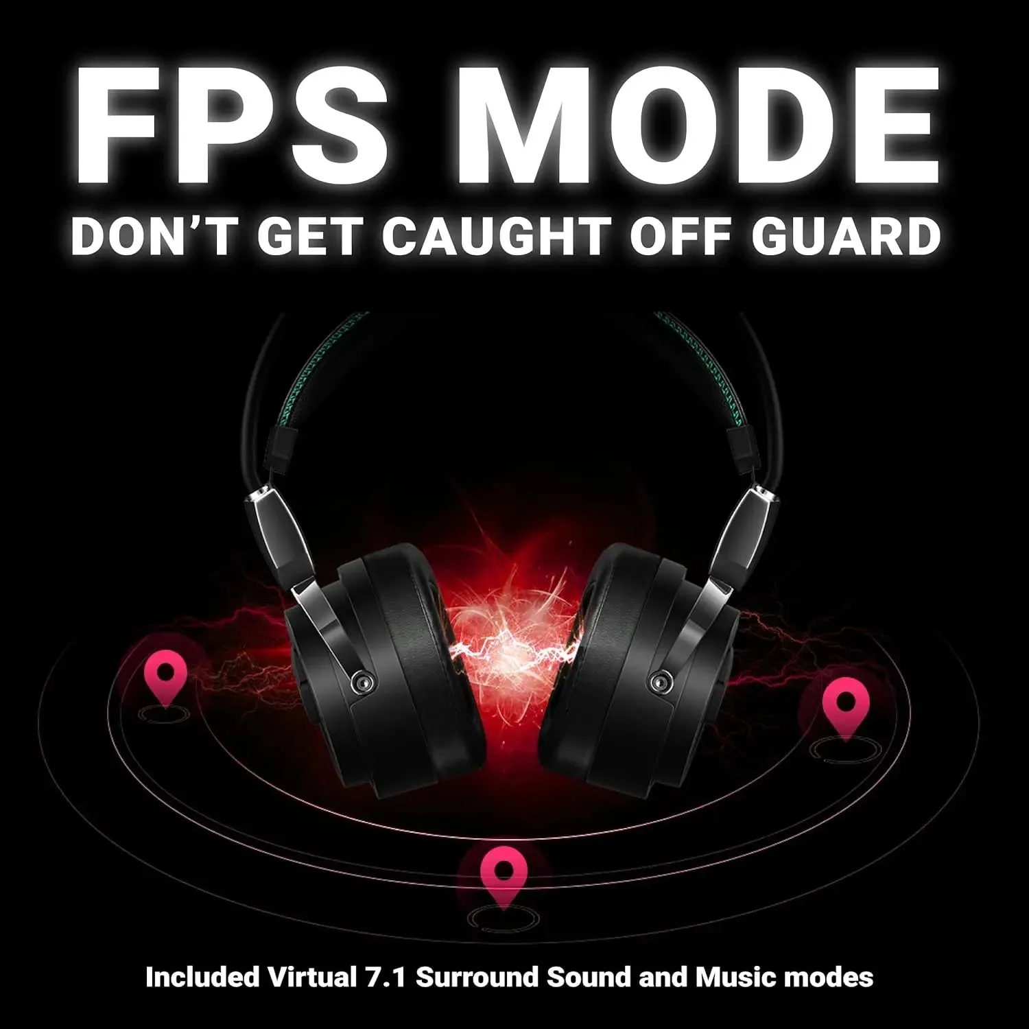 XPG Precog Gaming Headset with Virtual 7.1 Surround Sound Dual Drivers