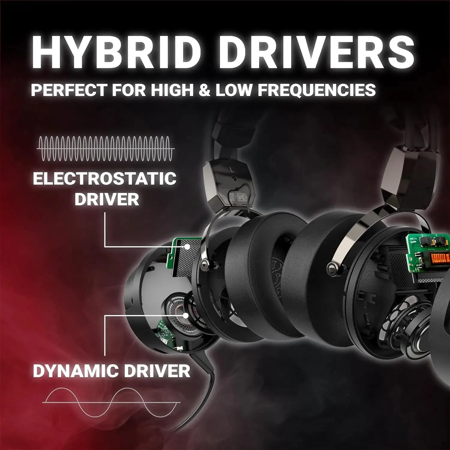 XPG Precog Gaming Headset with Virtual 7.1 Surround Sound Dual Drivers