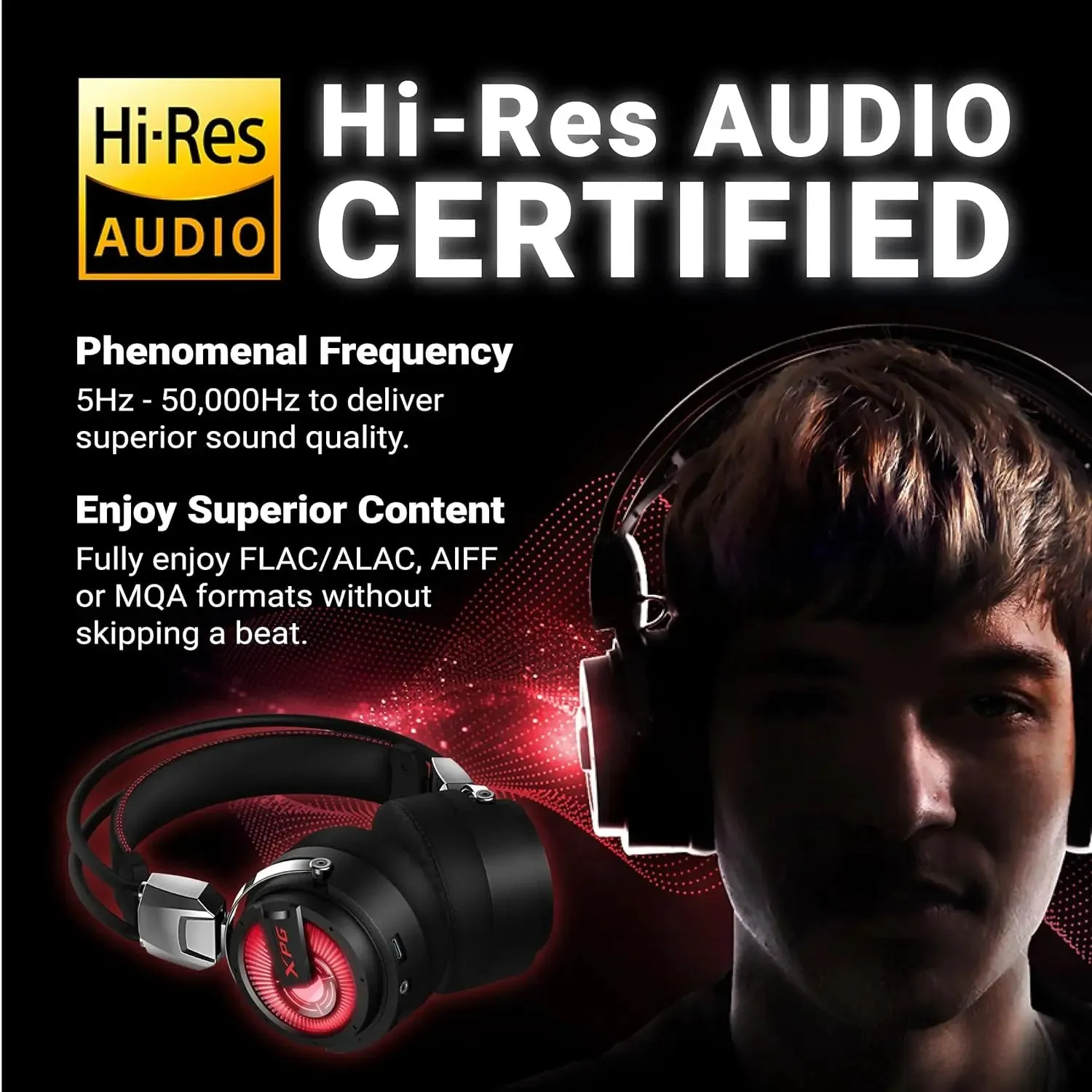 XPG Precog Gaming Headset with Virtual 7.1 Surround Sound Dual Drivers