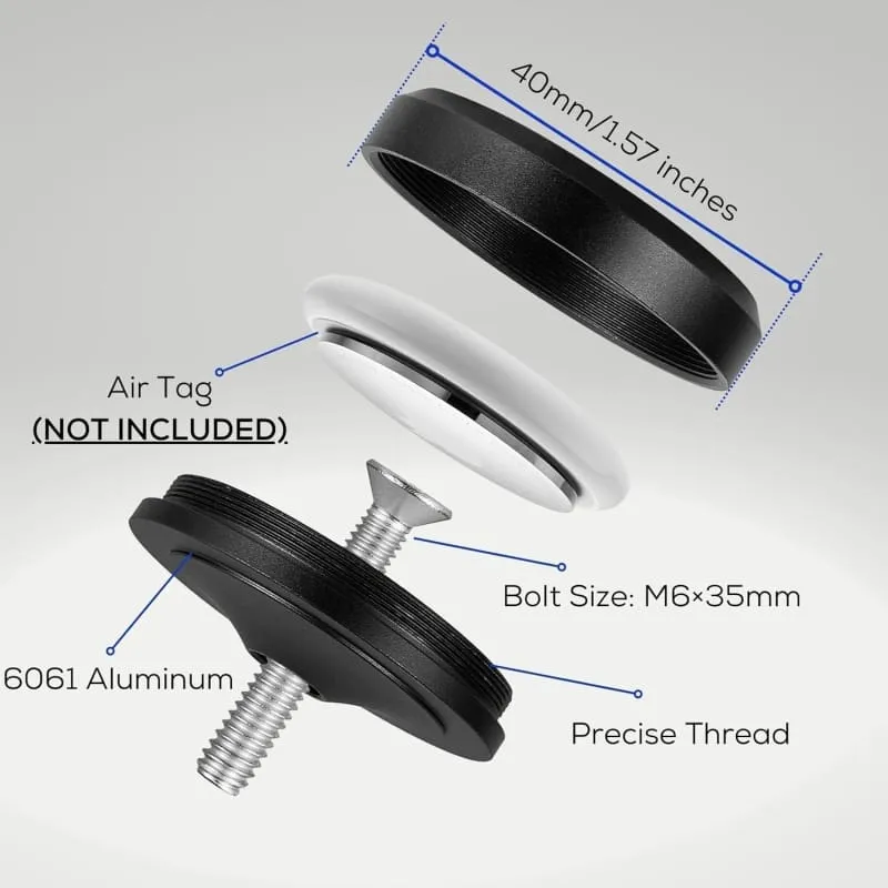 Xtreme Xccessories Air Tag Bike Mount Bicycle Front Fork Down Tube Stem Mount Anti-theft Loss Tracking Locating Bracket GPS Holder